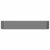 Plantenbak Gegalvaniseerd Staal Grijs 224x40x36 cm - 33% Korting