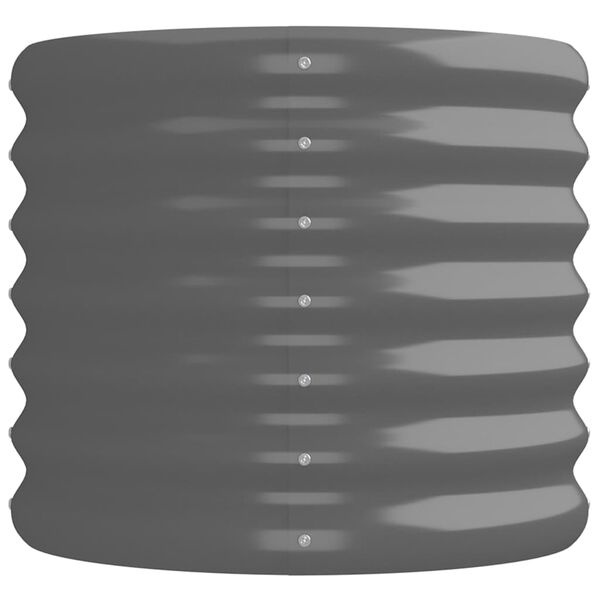 Plantenbak Gegalvaniseerd Staal Grijs 224x40x36 cm - 33% Korting