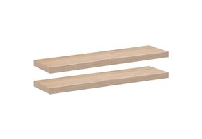 vidaXL Wandplanken Set van 2 - 90x23,5x4 cm Hout (40% Korting)