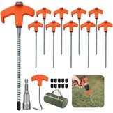 24x Schroef Tentharingen 20cm Oranje - 31% Korting