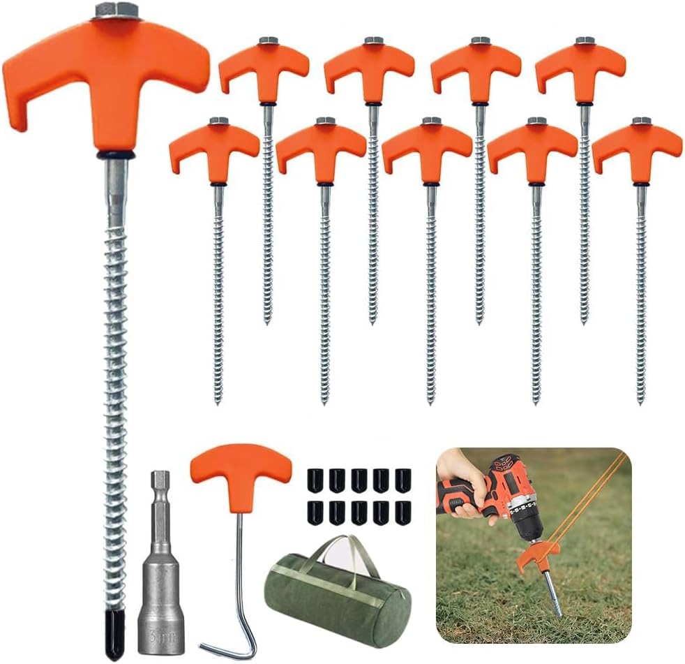 24x Schroef Tentharingen 20cm Oranje - 31% Korting
