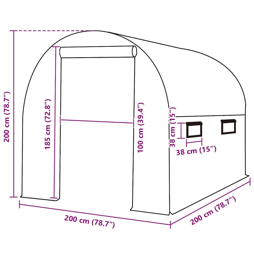 VidaXL Kas Hoes Vervangend (4 m²) Groen - 34% Korting!