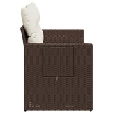 VidaXL Tuinbank 2-zits Poly Rattan Bruin met Kussens - 35% Korting!