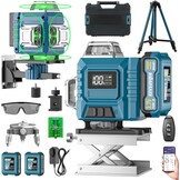 4D Laserwaterpas 16 Lijnen Groen Statief - 34% Korting
