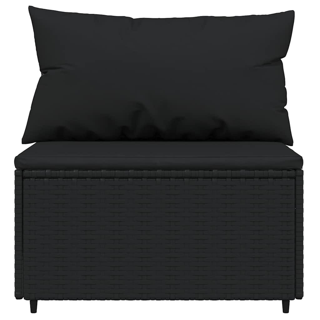 VidaXL Loungeset 3-delig Poly Rattan Zwart - 35% Korting