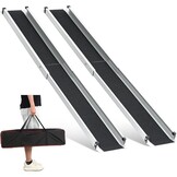 2x Telescopische Rolstoelhelling 2.13m - 272kg - Aluminium - 54% Korting