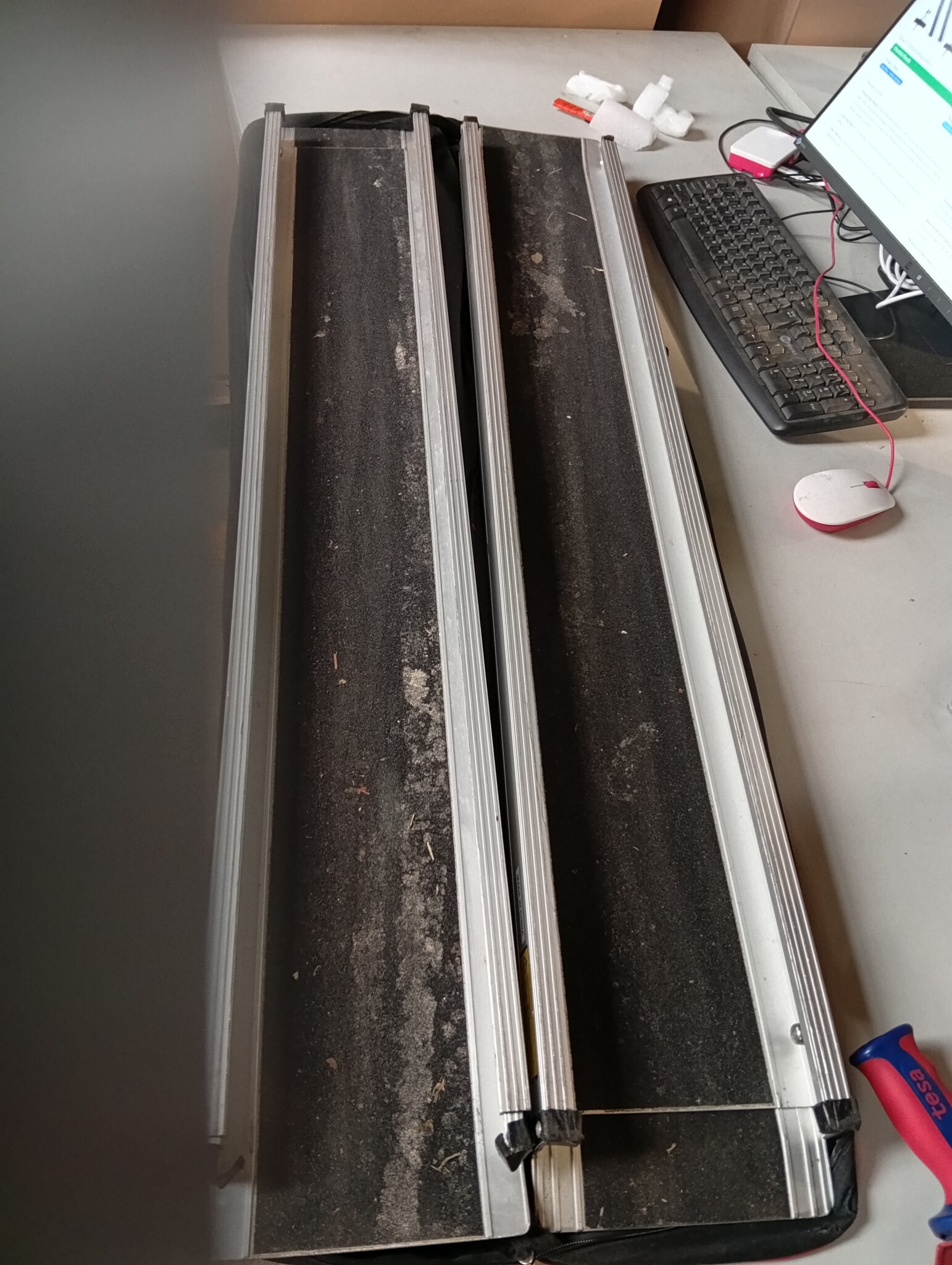 2x Telescopische Rolstoelhelling 2.13m - 272kg - Aluminium - 54% Korting