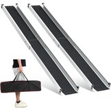 2x Telescopische Rolstoelhelling 2.13m - 272kg - Aluminium - 54% Korting