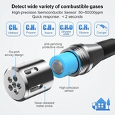 Draagbare Gaslekdetector MESTEK CGD02A - Brandbaar Gas Alarm (34% Korting)