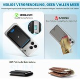 Echt Lederen Kaarthouder Portemonnee - Retro Zwart (33% Korting)