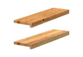 Massief Eikenhouten Vensterbanken (2 stuks) - 70x20cm - Lichtbruin - 61% Korting