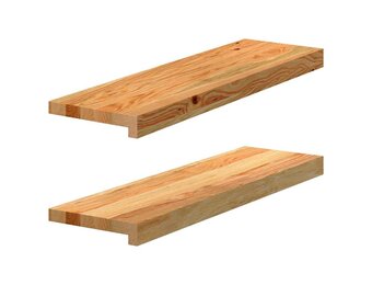 VidaXL Massief Eikenhouten Vensterbanken 2 Stuks 70x20cm - 57% Korting