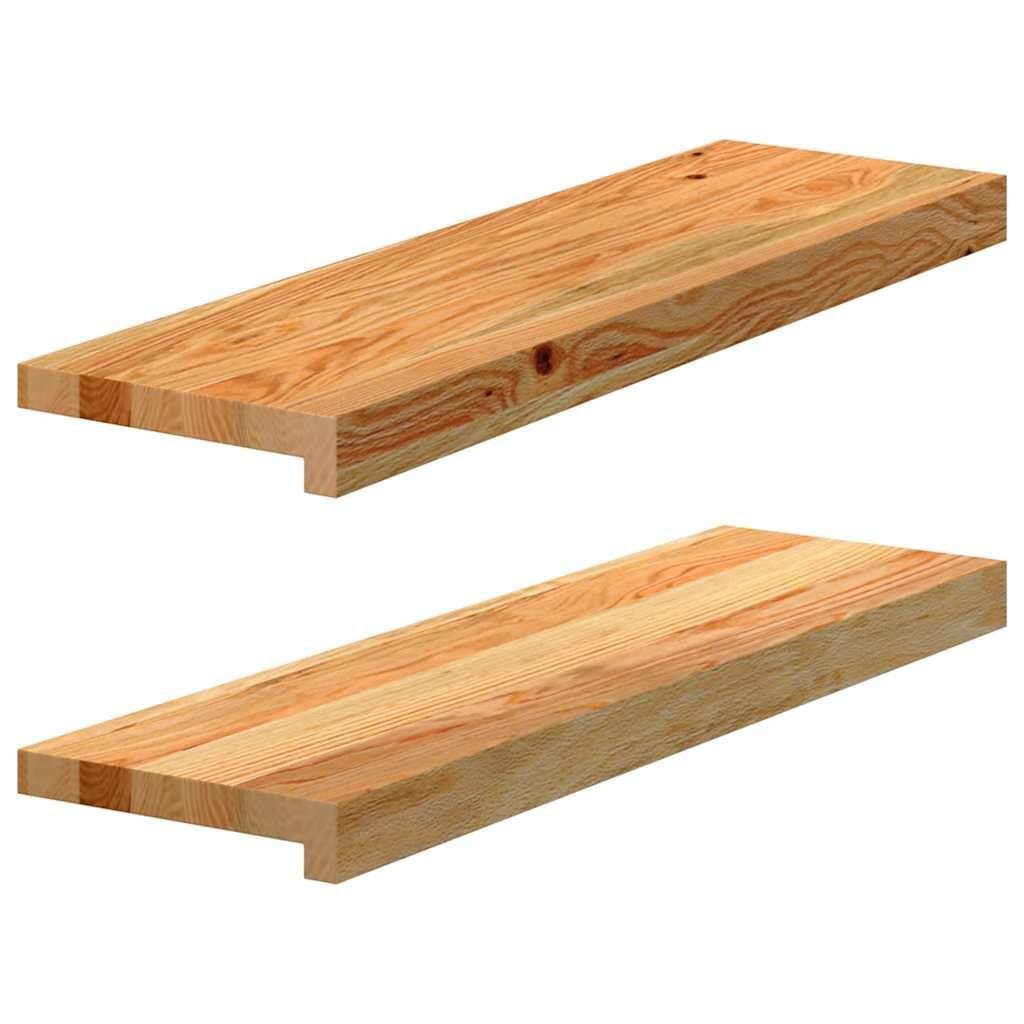 VidaXL Massief Eikenhouten Vensterbanken 2 Stuks 70x20cm - 57% Korting