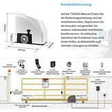 Automatische Poortopener TOPENS RK500T - 600kg / 12m - Zwart