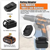 Makita 18V naar Worx 18V-20V Accu-Adapter (30% Korting)