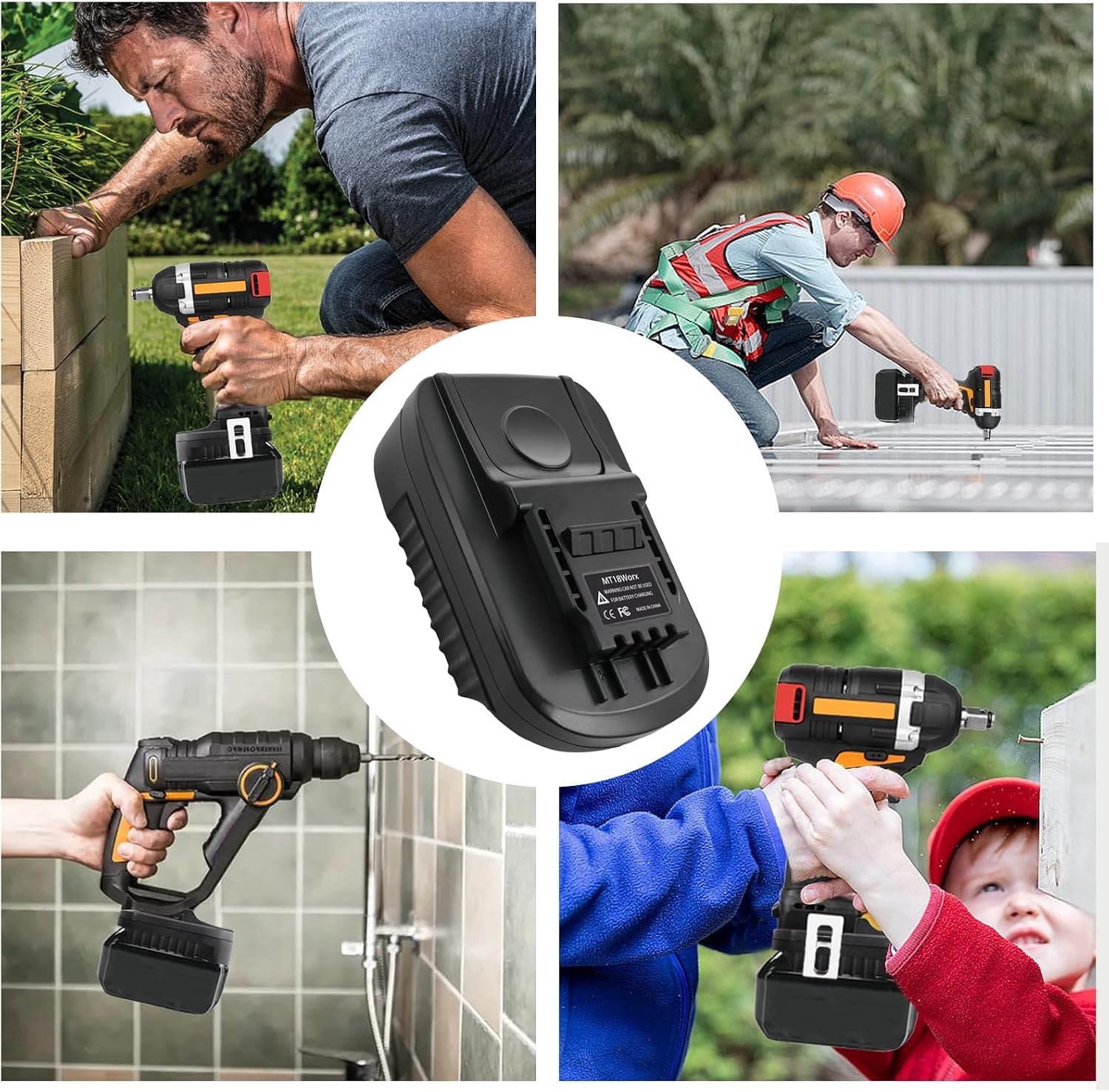 Makita 18V naar Worx 18V-20V Accu-Adapter (30% Korting)