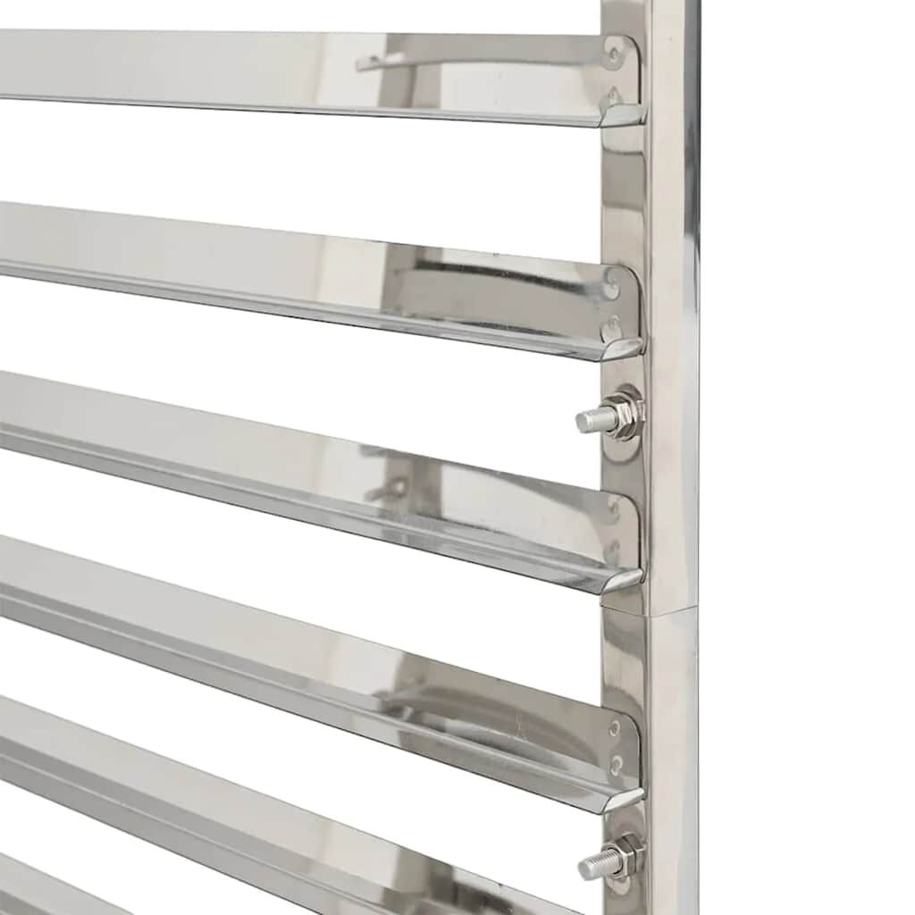 RVS Keukentrolley 16 Dienbladen 38x55x163 cm - 35% Korting!