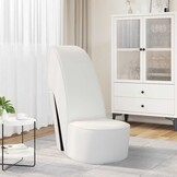 Unieke Hakstoel Kunstleer Wit - 35% Korting!
