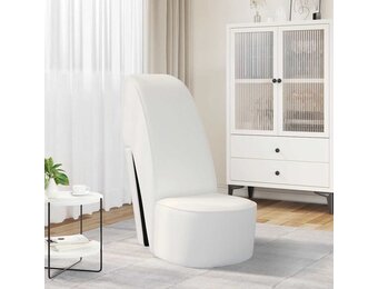 Unieke Hakstoel Kunstleer Wit - 35% Korting!