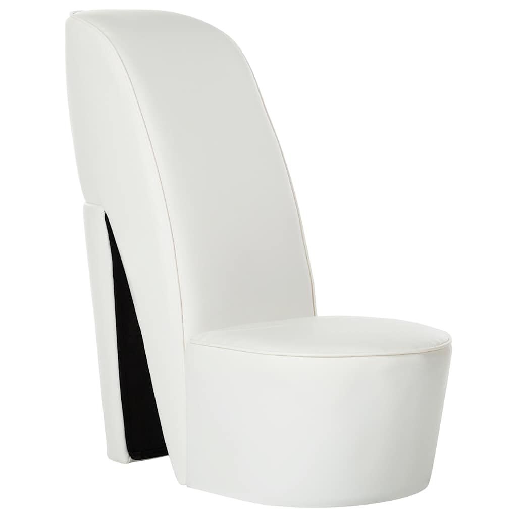 Unieke Hakstoel Kunstleer Wit - 35% Korting!