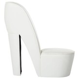 Unieke Hakstoel Kunstleer Wit - 35% Korting!