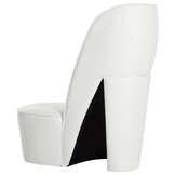 Unieke Hakstoel Kunstleer Wit - 35% Korting!