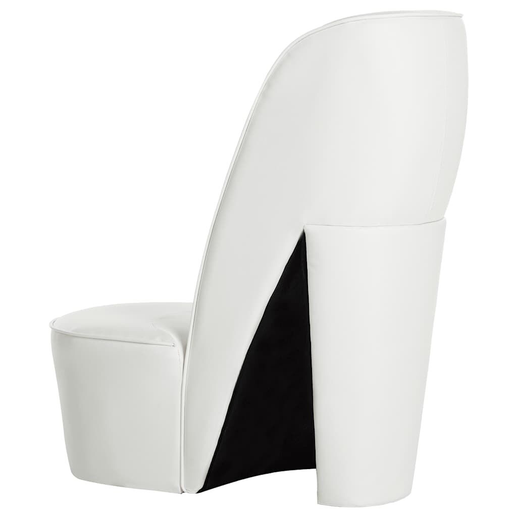 Unieke Hakstoel Kunstleer Wit - 35% Korting!