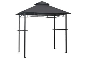 Barbecue Paviljoen Staal Antraciet 240x150x255 cm - 47% Korting!