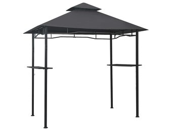 Barbecue Paviljoen Staal 240x150x255 cm Antraciet - 41% Korting