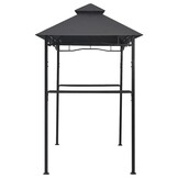 Barbecue Paviljoen Staal 240x150x255 cm Antraciet - 41% Korting