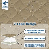 Waterdichte Hoekbankhoes L-Vorm Khaki - 33% Korting