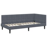 VidaXL Hoekbedframe Donkergrijs Fluweel - Bespaar 34%!
