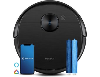 Robotstofzuiger ECOVACS DEEBOT T9 AIVI Zwart - 87% Korting