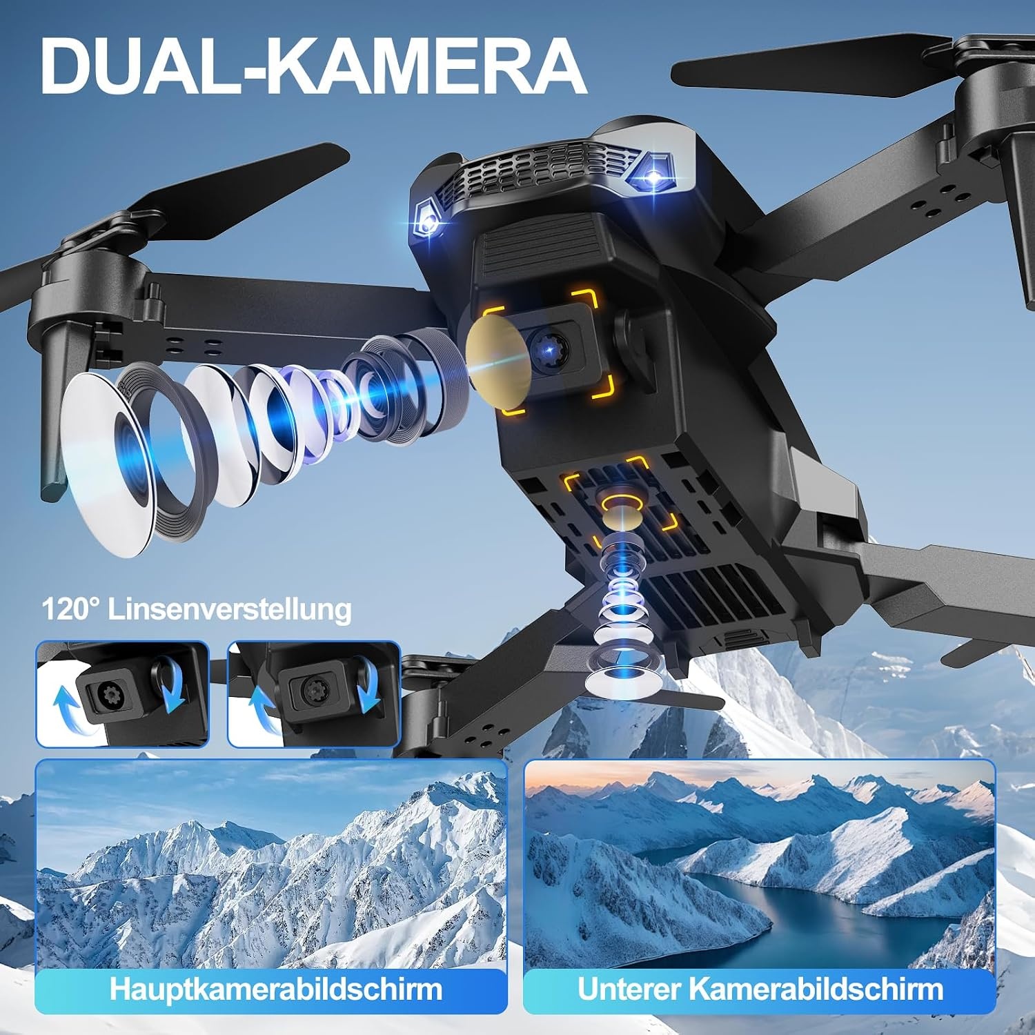 Drone met 4K Camera, WiFi & 2 Accu's | 33% Korting