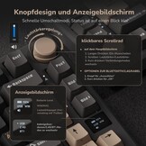 Mechanisch Gaming Toetsenbord 75% QWERTZ Gasket Mount 34% Korting