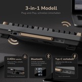 Mechanisch Gaming Toetsenbord 75% QWERTZ Gasket Mount 34% Korting