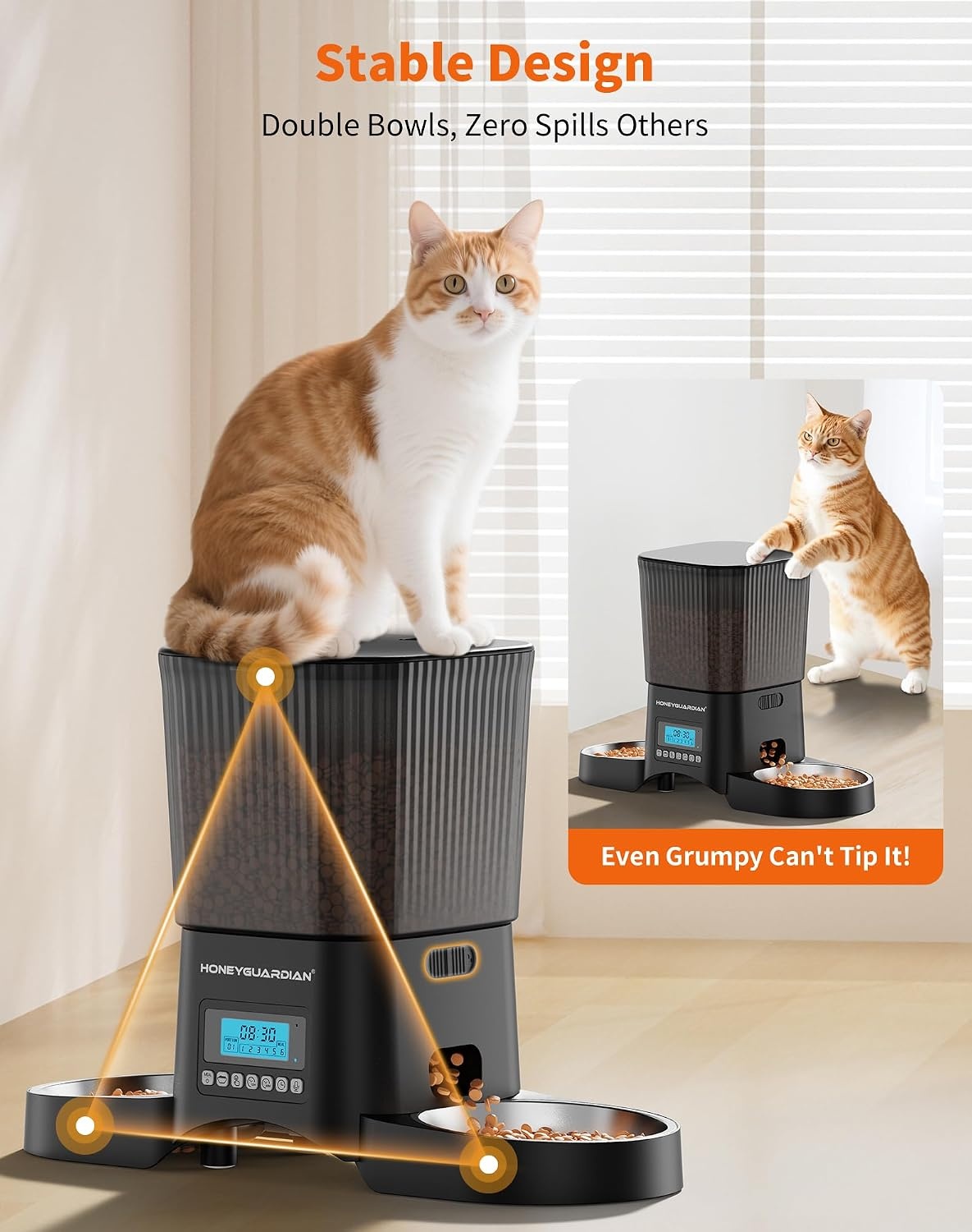 Automatische Voerbak Katten 3.5L Zwart - 33% Korting