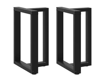 Eettafelpoten T-vormig 2 st Staal Zwart 60x35 cm - 34% Korting