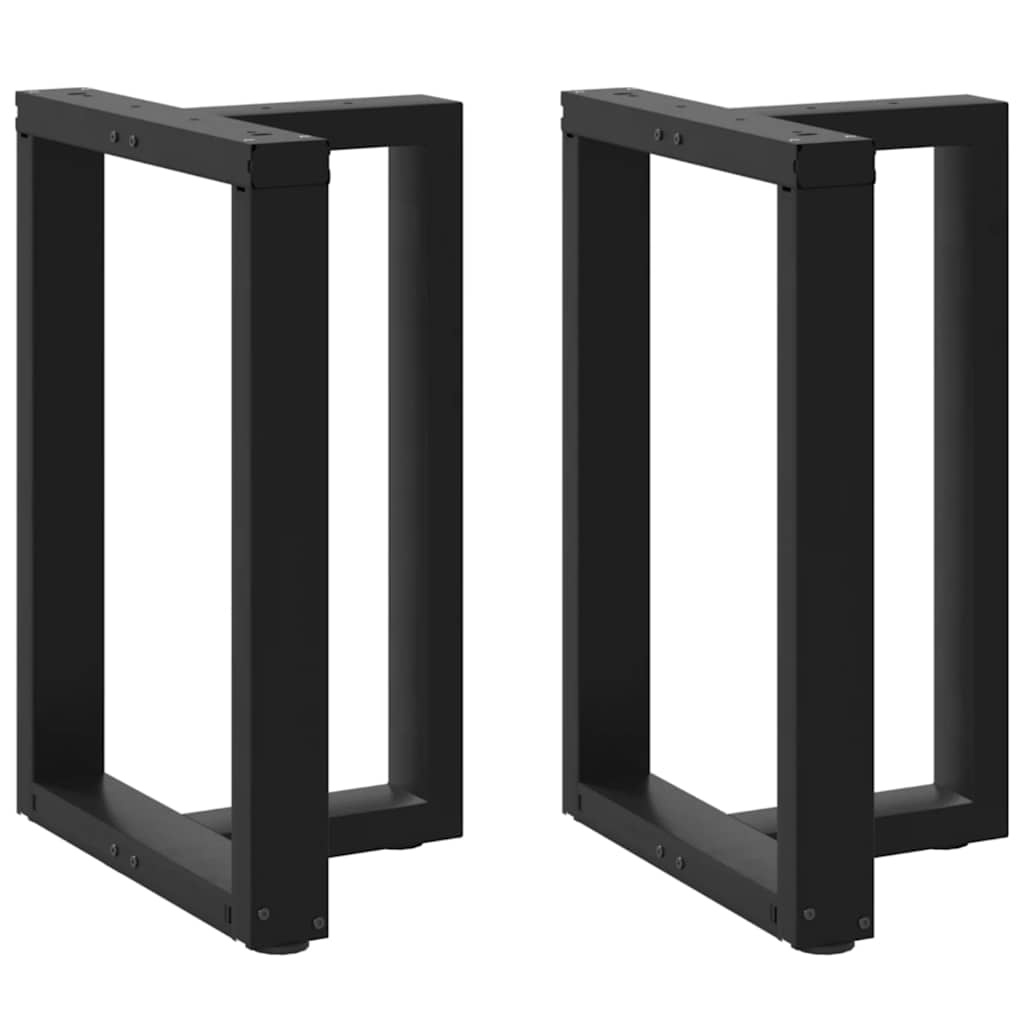 Eettafelpoten T-vormig 2 st Staal Zwart 60x35 cm - 34% Korting