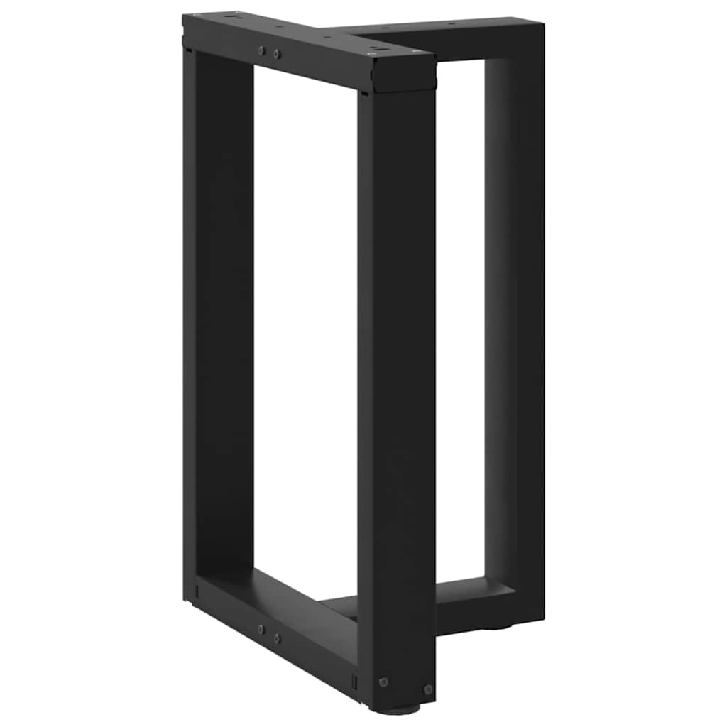 Eettafelpoten T-vormig 2 st Staal Zwart 60x35 cm - 34% Korting