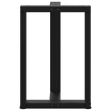 Eettafelpoten T-vormig 2 st Staal Zwart 60x35 cm - 34% Korting