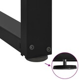 Eettafelpoten T-vormig 2 st Staal Zwart 60x35 cm - 34% Korting