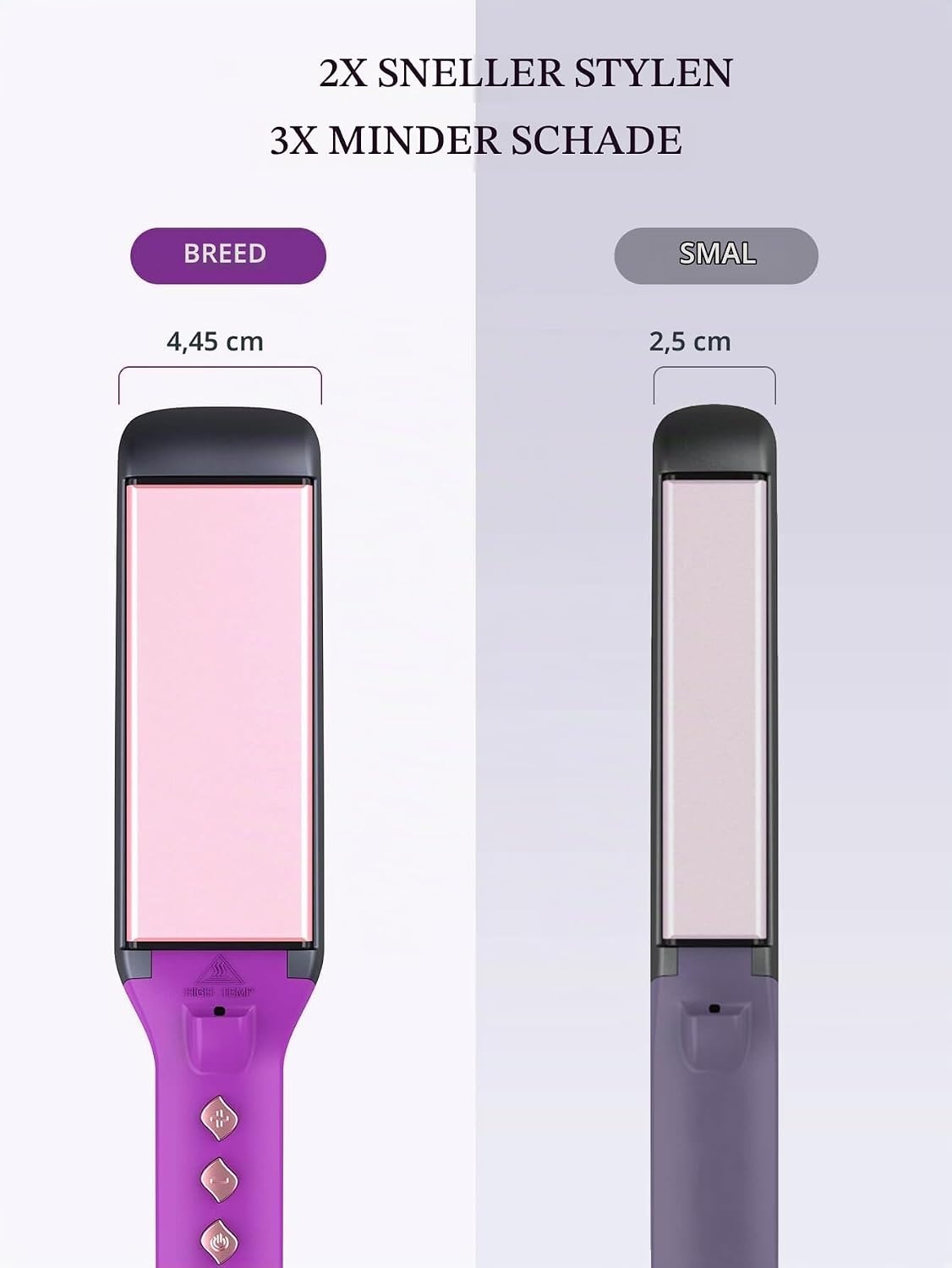 Brede Stijltang voor Lang, Dik Haar - 33% Korting!