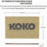 Deurmat Kokosvezel Antislip 60x40cm - 31% Korting