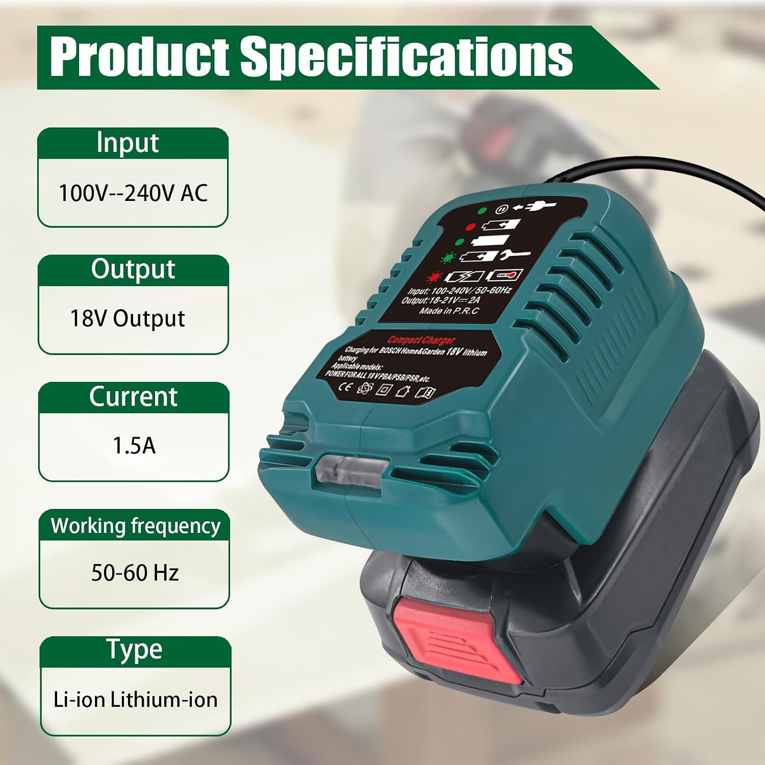 Snellader voor Bosch 18V PBA Accu - 41% Korting