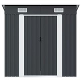 vidaXL Tuinschuur Staal Antraciet - 55% Korting