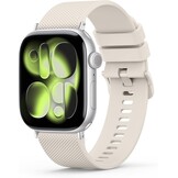 Siliconen Sportarmband Ruitpatroon voor Apple Watch 38-49mm Grijs 6cm - 52% Korting