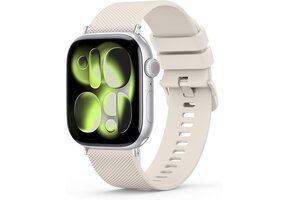 Siliconen Sportarmband Ruitpatroon voor Apple Watch 38-49mm Grijs 6cm - 52% Korting