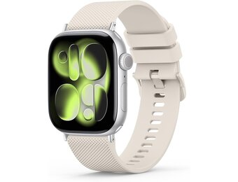 Siliconen Sportarmband Ruitpatroon voor Apple Watch 38-49mm Grijs 6cm - 52% Korting