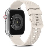 Siliconen Sportarmband Ruitpatroon voor Apple Watch 38-49mm Grijs 6cm - 52% Korting